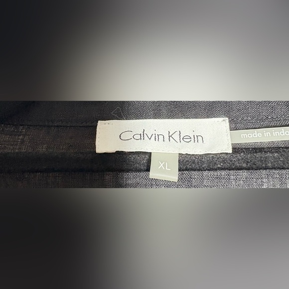 Calvin Klein Women's Black Button-Down Shirt - Picture 2 of 4